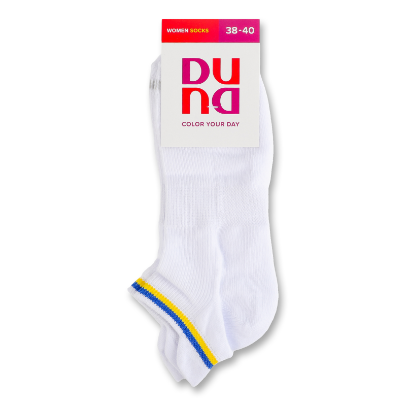 Шкарпетки жіночі білі короткі р.23-25 3357 Duna