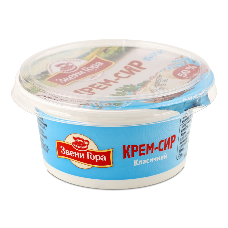 Крем-сир Класичний 50% 130г стакан Звени Гора