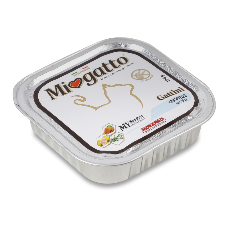 Корм д/кошенят Гаттіні з телятиною 100г Міогатто
