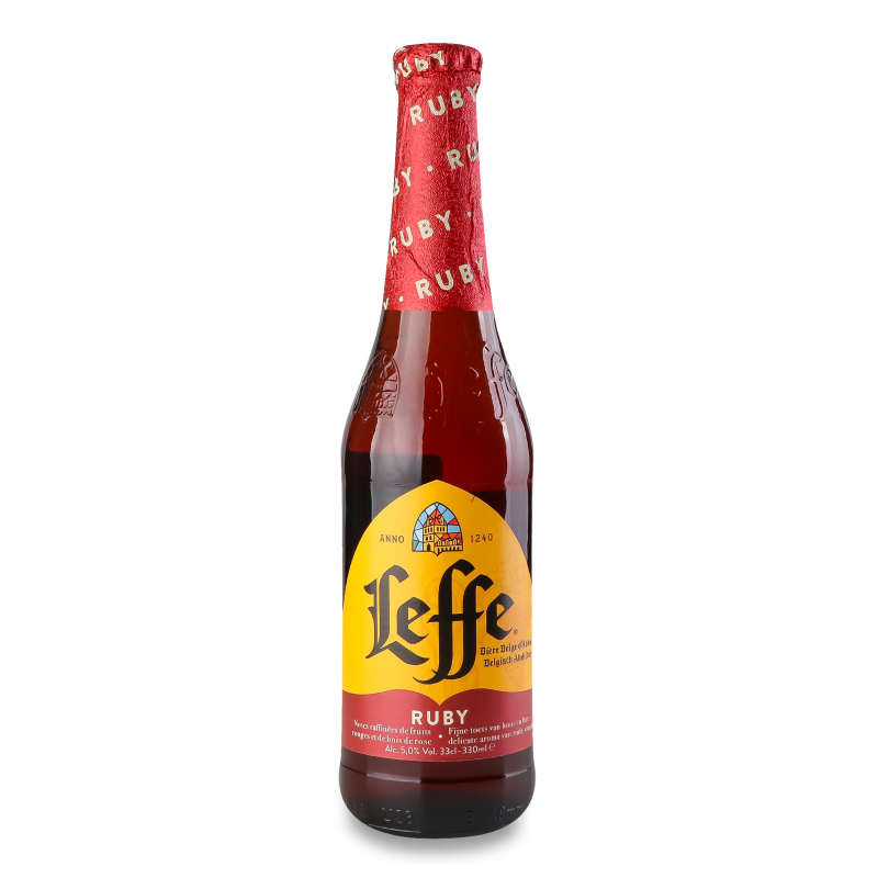 Пиво спеціальне Рубі 5% 0,33л скло Лефф