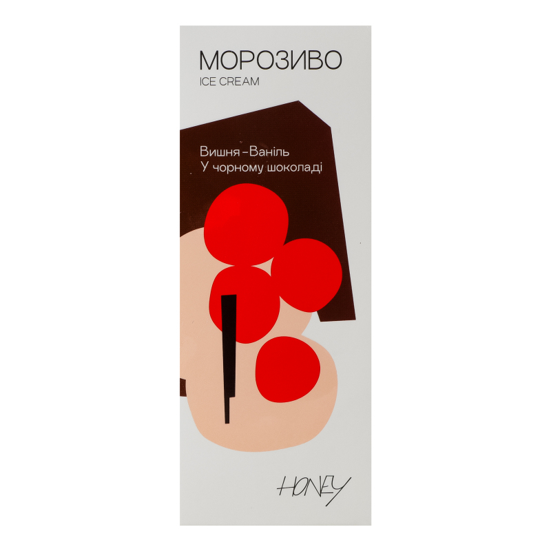 Мороженое в черном шоколаде Вишня-ваниль Honey к/у 90г Honey