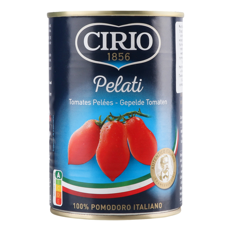 Томати очищені у томатному соку Pelati Cirio з/б