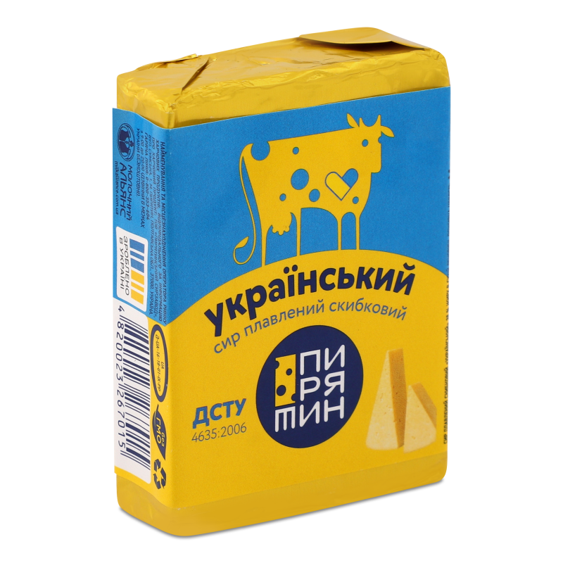Сир плавлений Український скибковий 38% 70г Пирятин