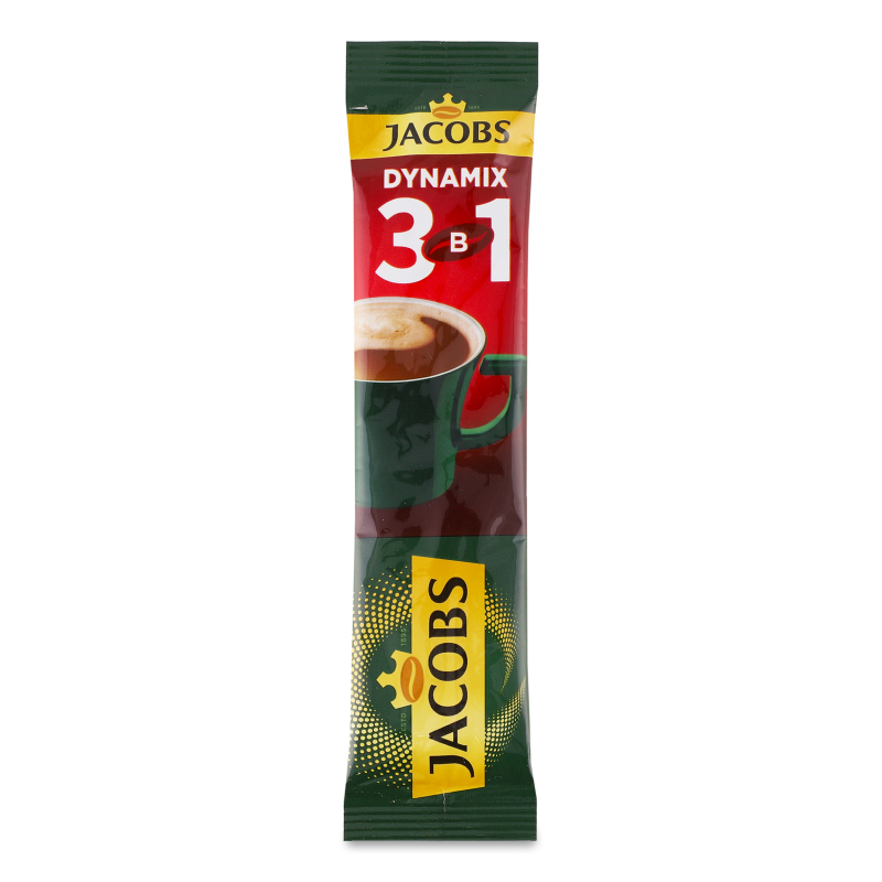 Напій кавовий 3в1 Dynamix розчинний 12,5г стік Jacobs