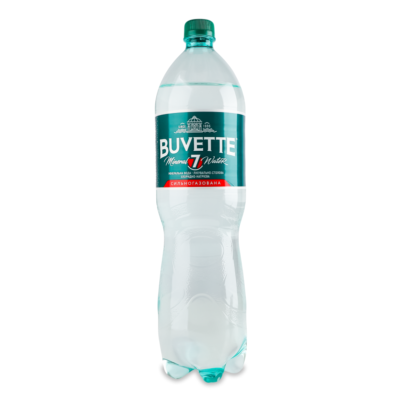 Вода мінеральна №7 сильногазована 1,5л пет Buvette