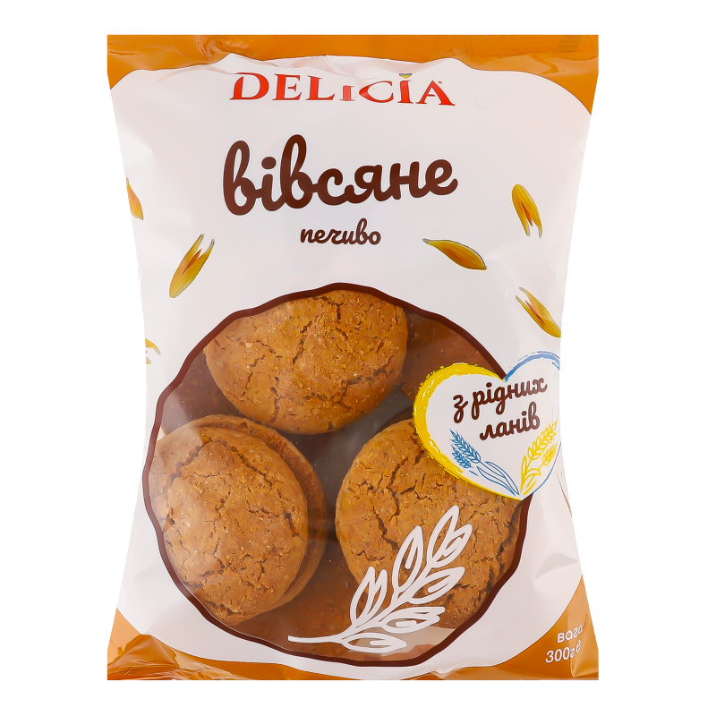 Печиво здобне Вівсяне Delicia м/у