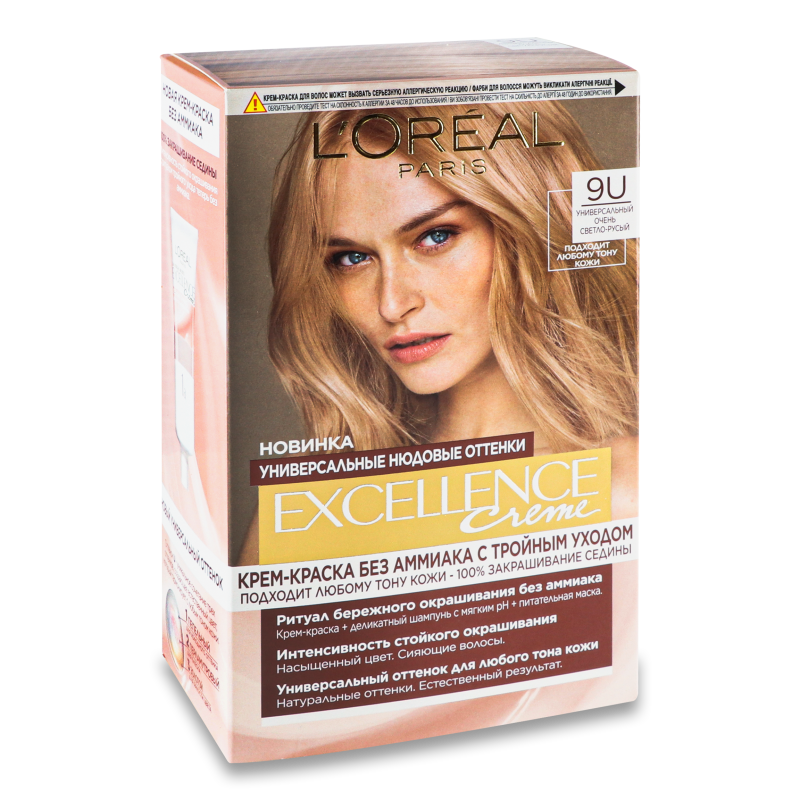 Крем-фарба д/волосся Excellence Creme 9U дуже світло-русявий L’Oreal