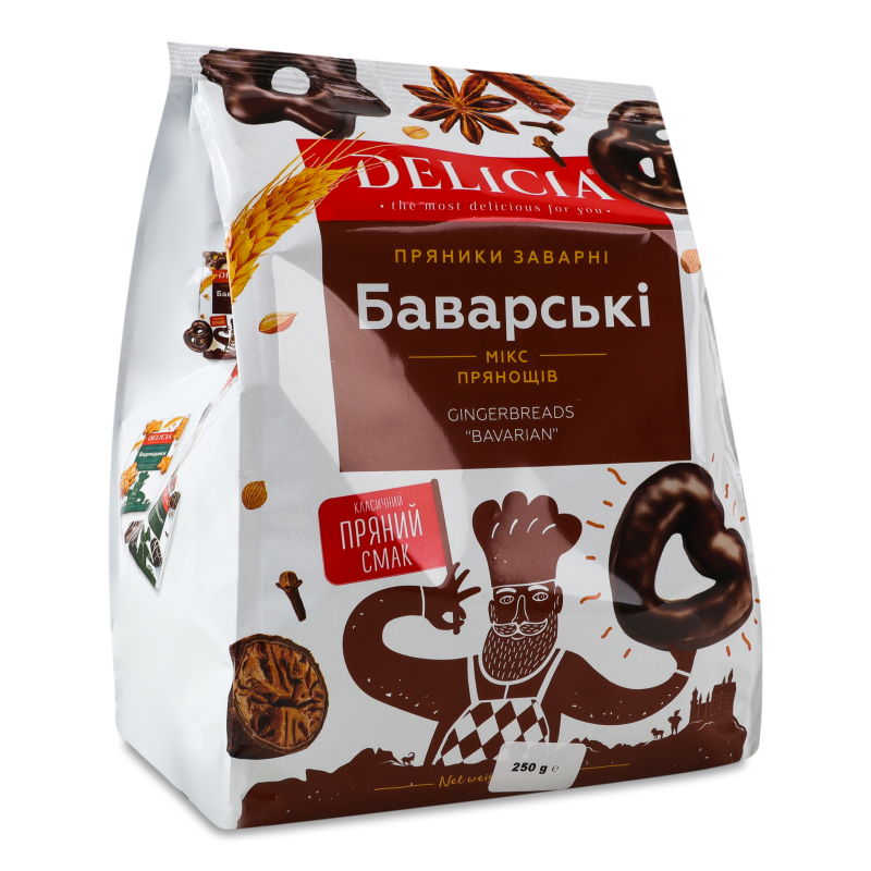 Пряники заварні Баварські 250г Деліція