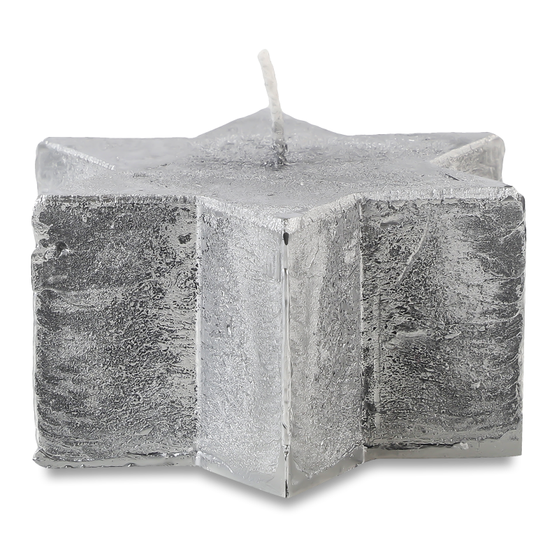 Свічка Зірка срібло SD 09*04/1-9.1 Candy Light