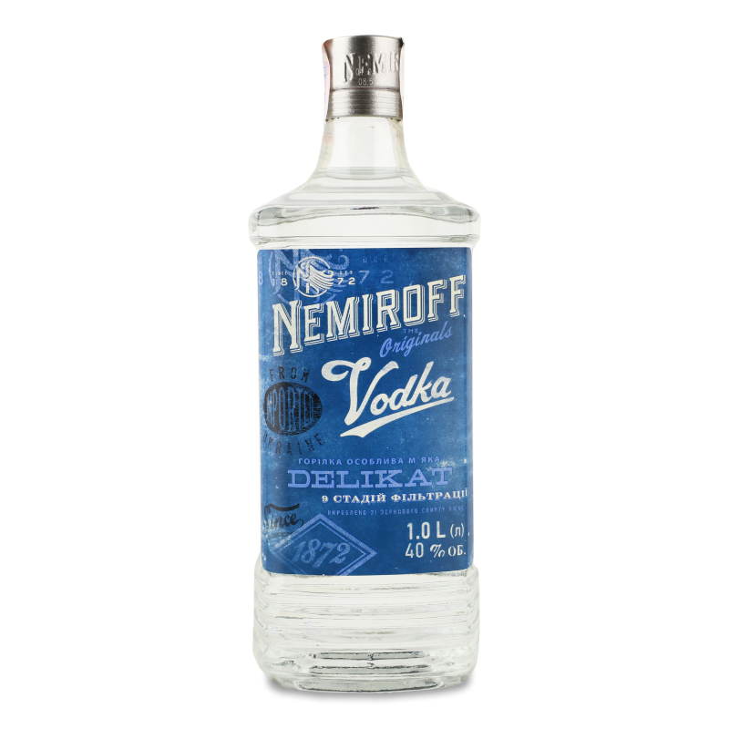 Горілка Делікат м”яка 40% 1л штоф Немірофф