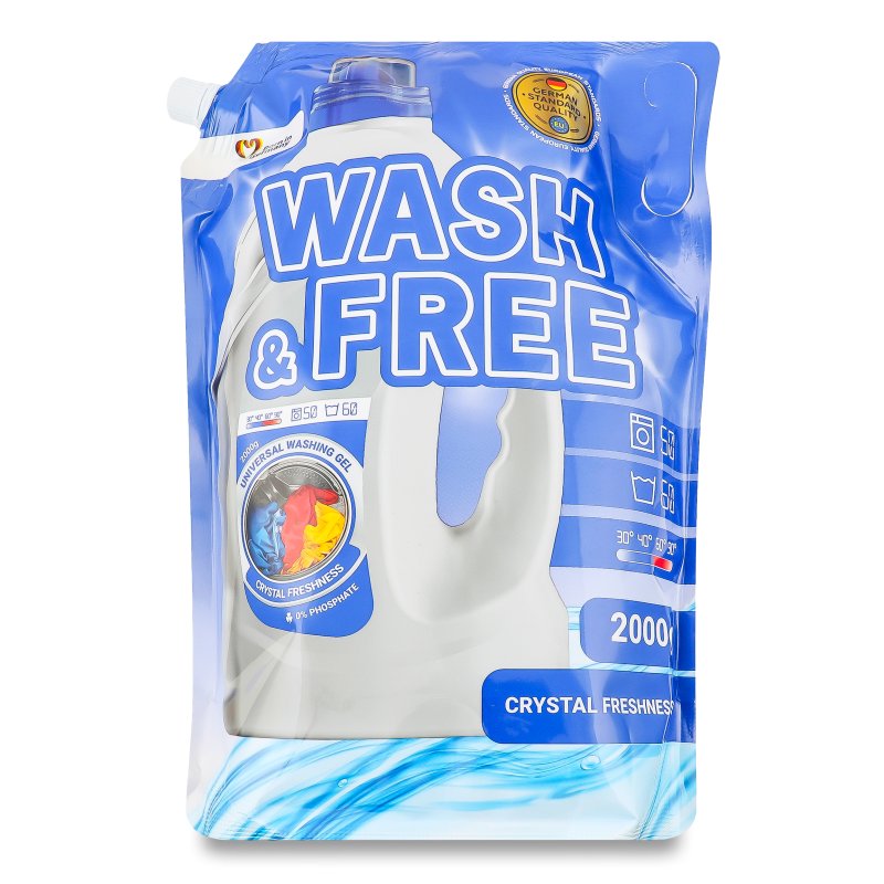 Гель д/прання універсальний 2000г д/п Вош енд Фрі