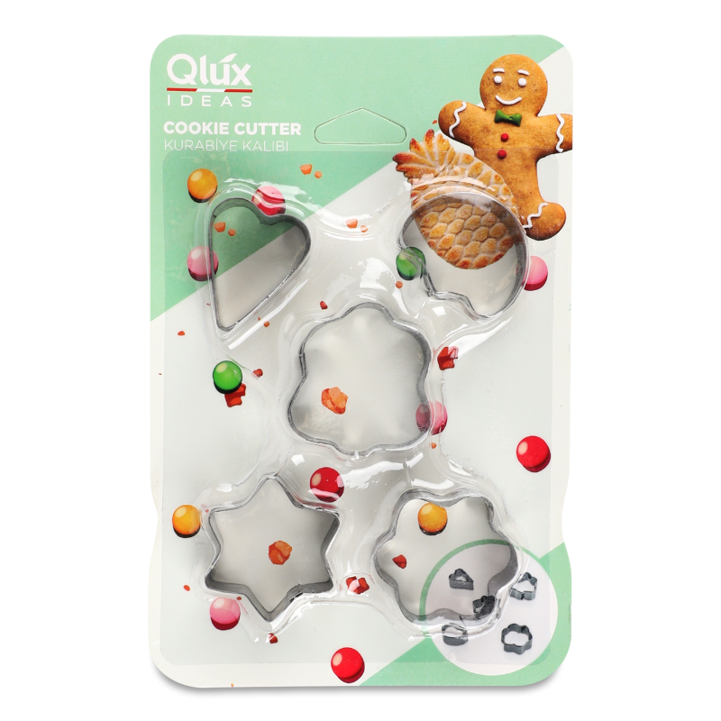 Набір форм д/печива нержавіюча сталь 5шт L-00156 Qlux