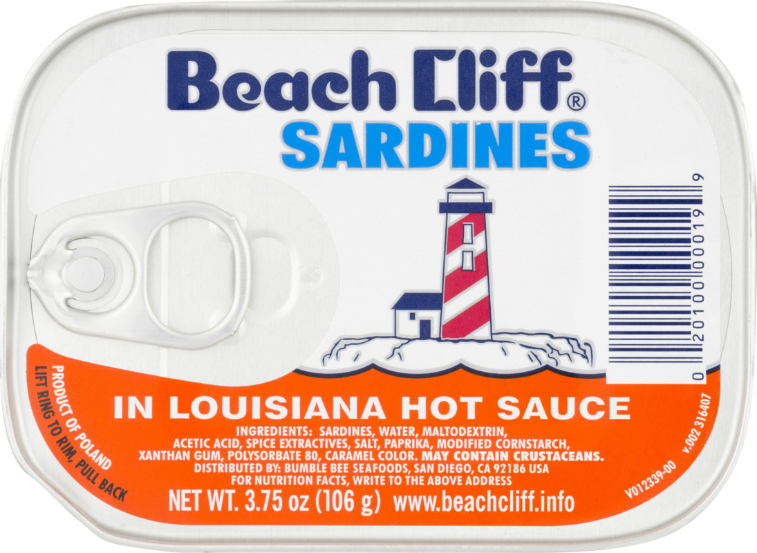 Beach Cliff Sardines in Louisiana Hot Sauce Bumble Bee(20100000199