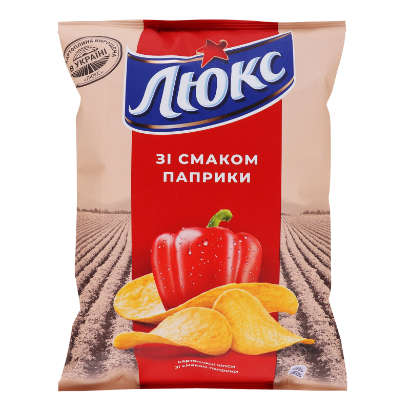 Чіпси зі смаком Паприки Люкс 71г Люкс 7622210175748: купить в интернет ...
