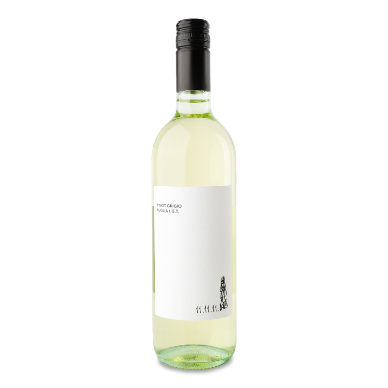 Вино Піно Гріджіо Пулія Ай.Джі.Ті. біле сухе 12% 0,75л 11.11.11.