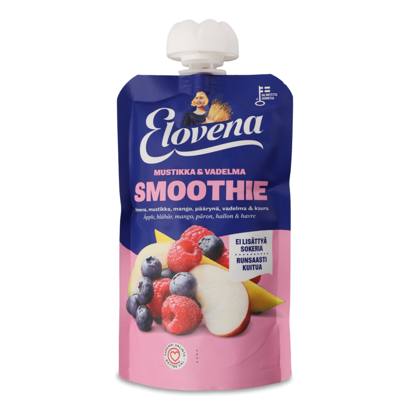 Смузі з чорниці та малини 120г д/п Elovena