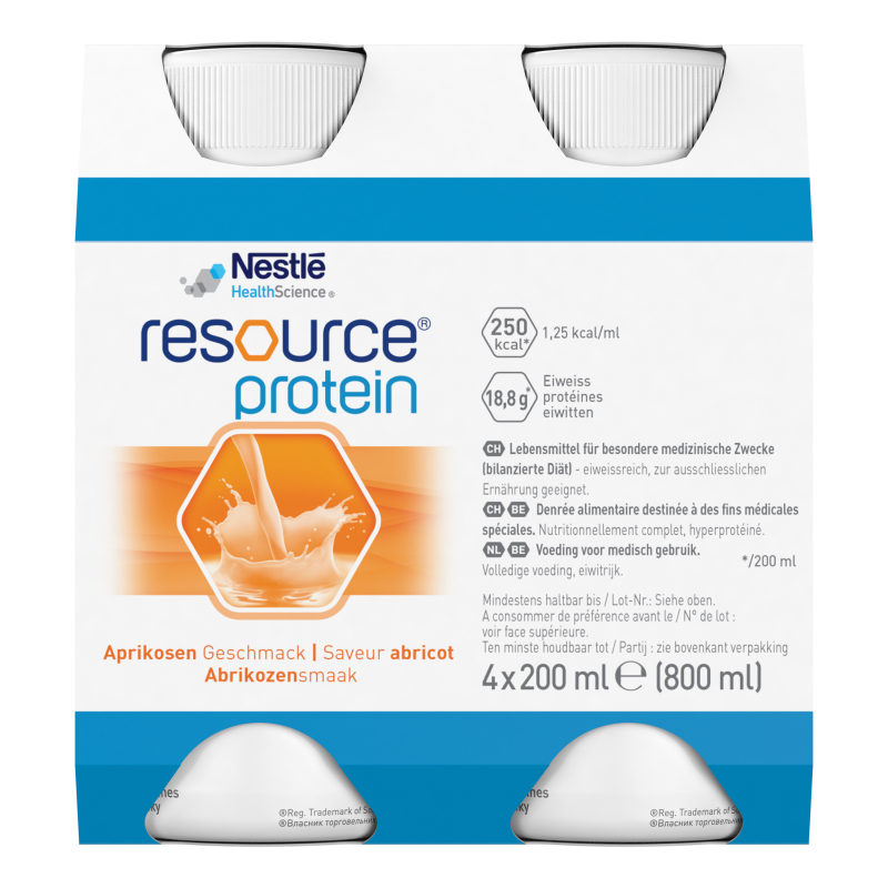Суміш для дітей від 3років Смак абрикосу Resource protein Nestle к/у 4х