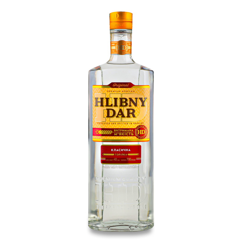 Горілка класична 40% 0,7л Hlibny Dar