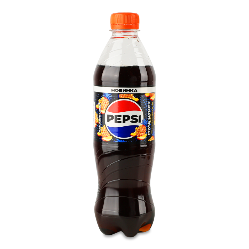 Напій безалкогольний Tropical  без цукру сильногазований 0,5л пет Pepsi