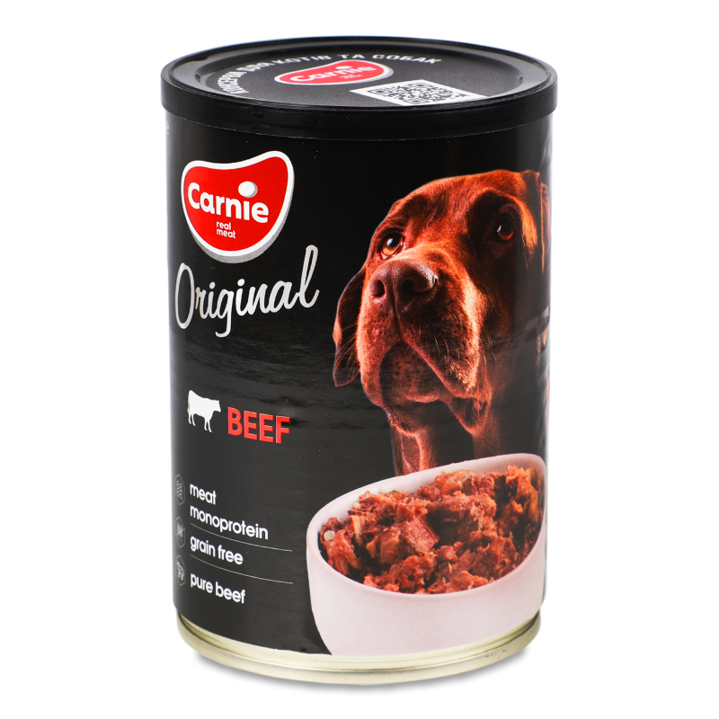 Корм д/дорослих собак Original Mono Protein з яловичиною 400г ж/б Carnie