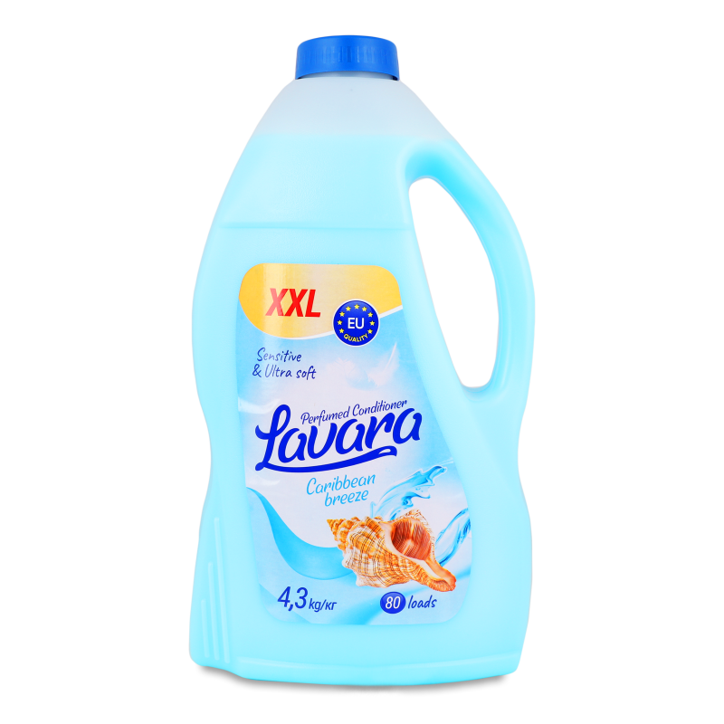 Кондиціонер-ополіскувач д/тканин Карибський бриз 4,3кг Лавара