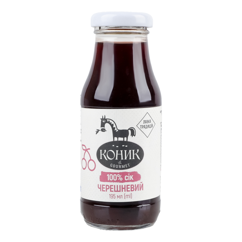 Сік неосвітлений пастеризований черешневий Gourmet Коник с/пл