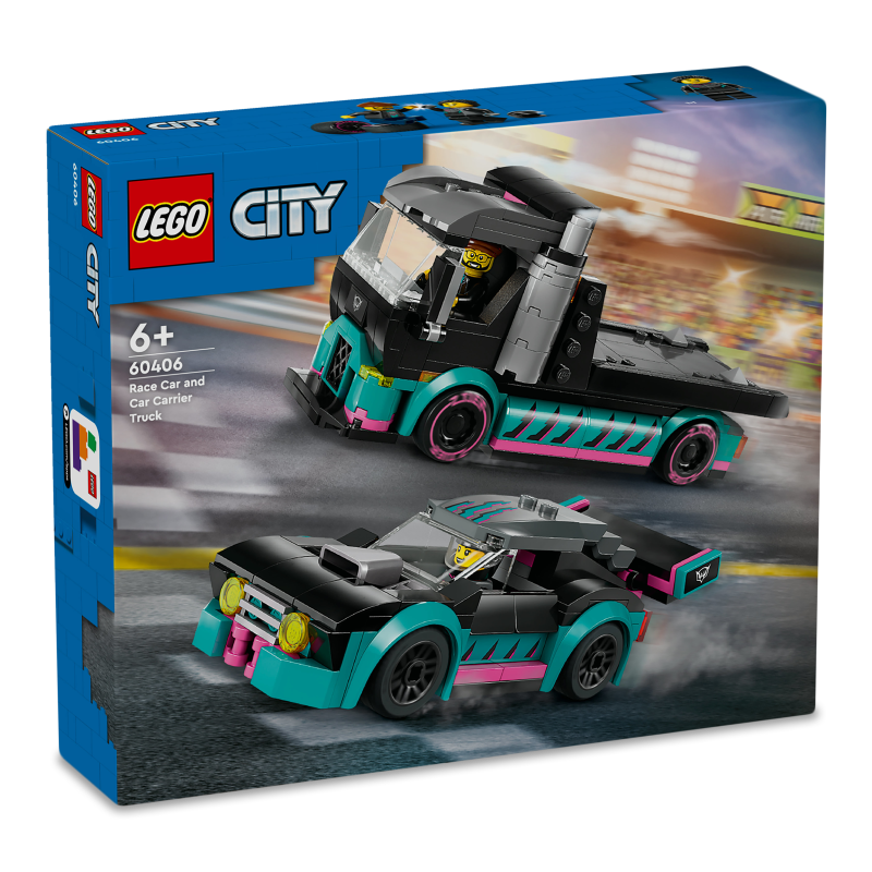 Конструктор City Автомобіль д/перегонів та вантажівка 60406 Lego