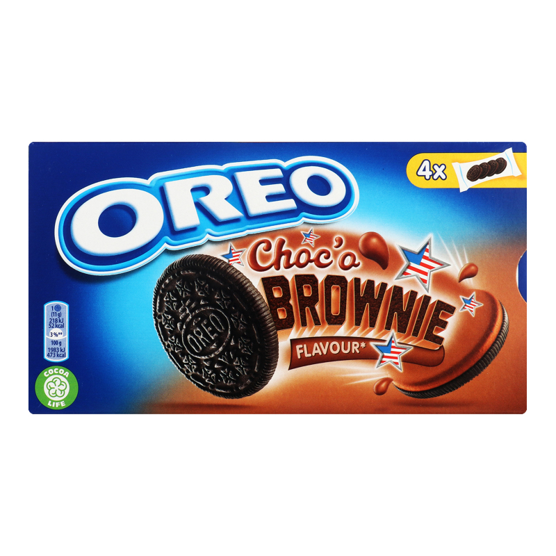 Какао-печиво солодке сухе з начинкою какао Choc`o Brownie Oreo к/у 16х