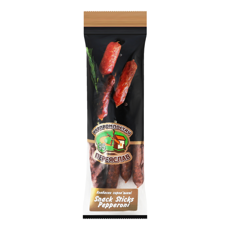 Ковбаски Snack Sticks Pepperoni Укрпромпостач-95 с/в м/у