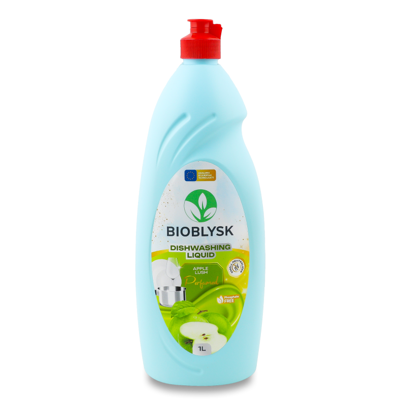 Засіб д/миття посуду Зелене яблуко 1л BioBlysk