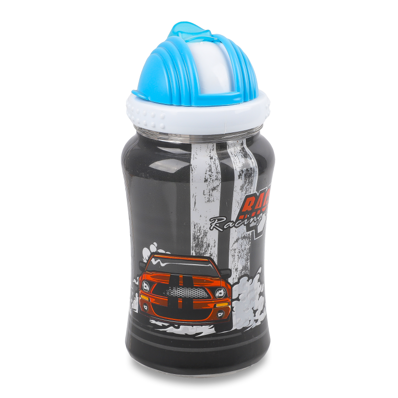 Пляшка дитяча захисна кришка з трубочкою L-00500 Qlux