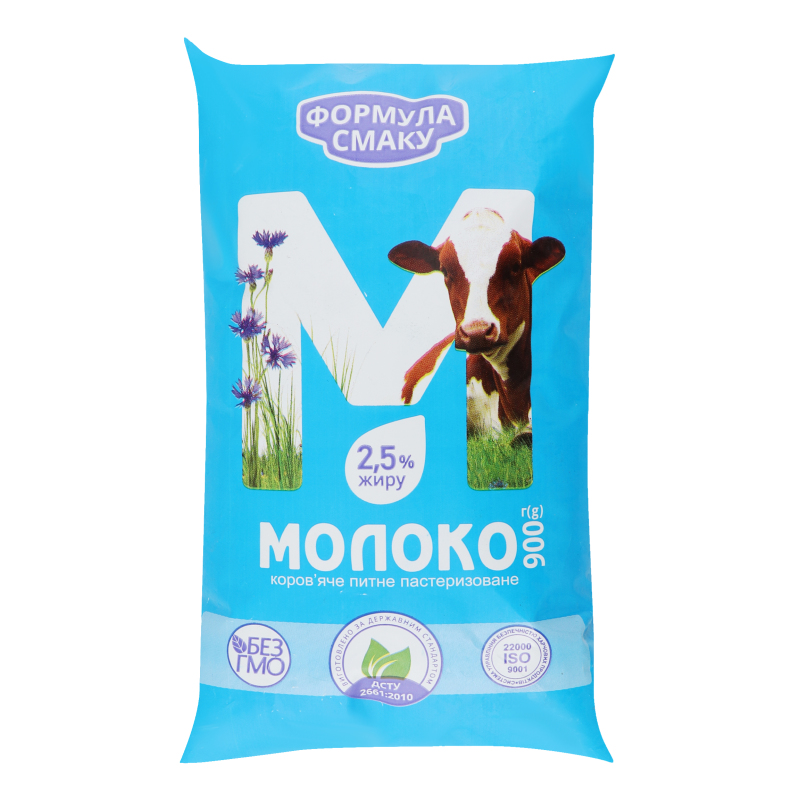 Молоко 2.5% коров'яче пастеризоване Формула смаку м/у