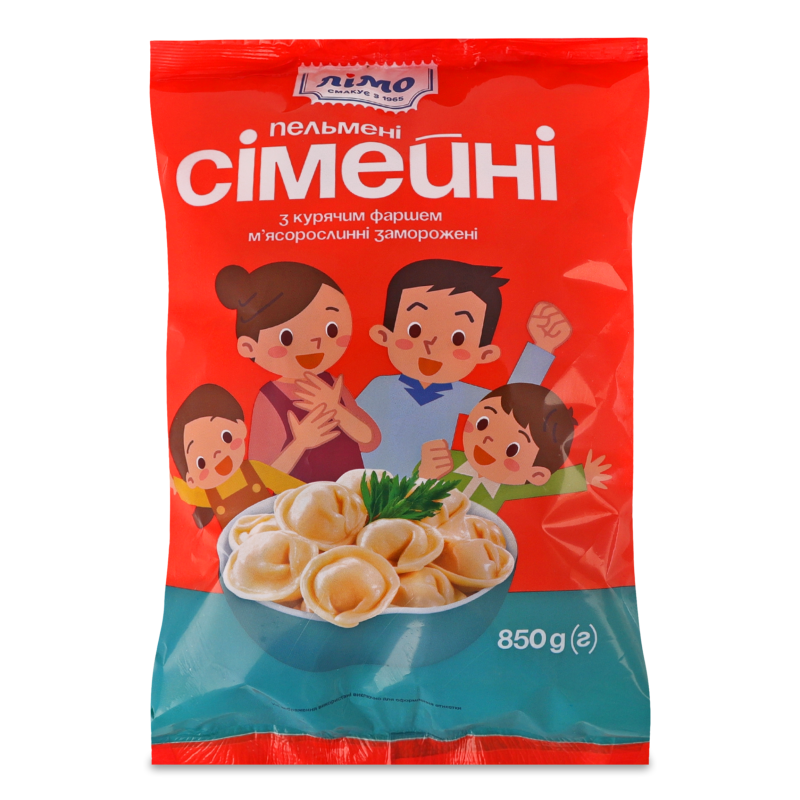 Пельмені Сімейні з курячим фаршем 850г Лімо