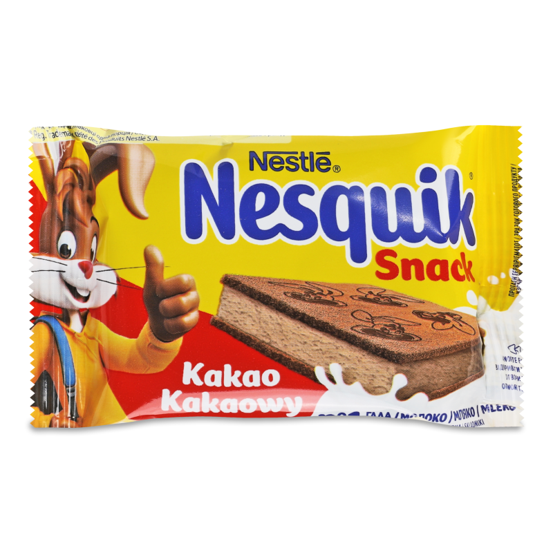 Тістечко бісквітне з какао-молочною начинкою 26г Nesquik