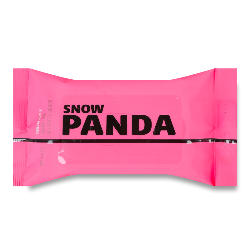 Серветки вологі д/рук Сакура 15шт Snow Panda