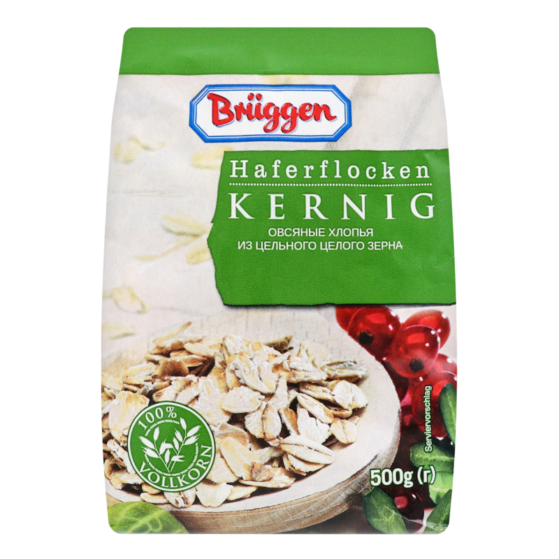Хлопья овсяные из цельного целого зерна Bruggen м/у 500г Bruggen ...