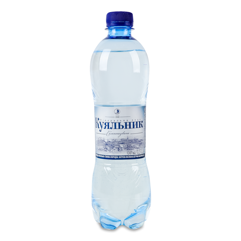 Вода мінеральна Куяльник сильногазована 0,5л