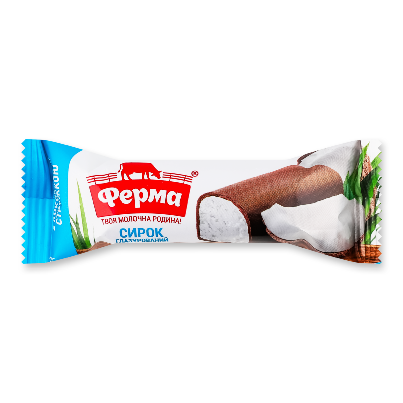 Сирок глазурований з кокосовою стружкою 23% 36г Ферма