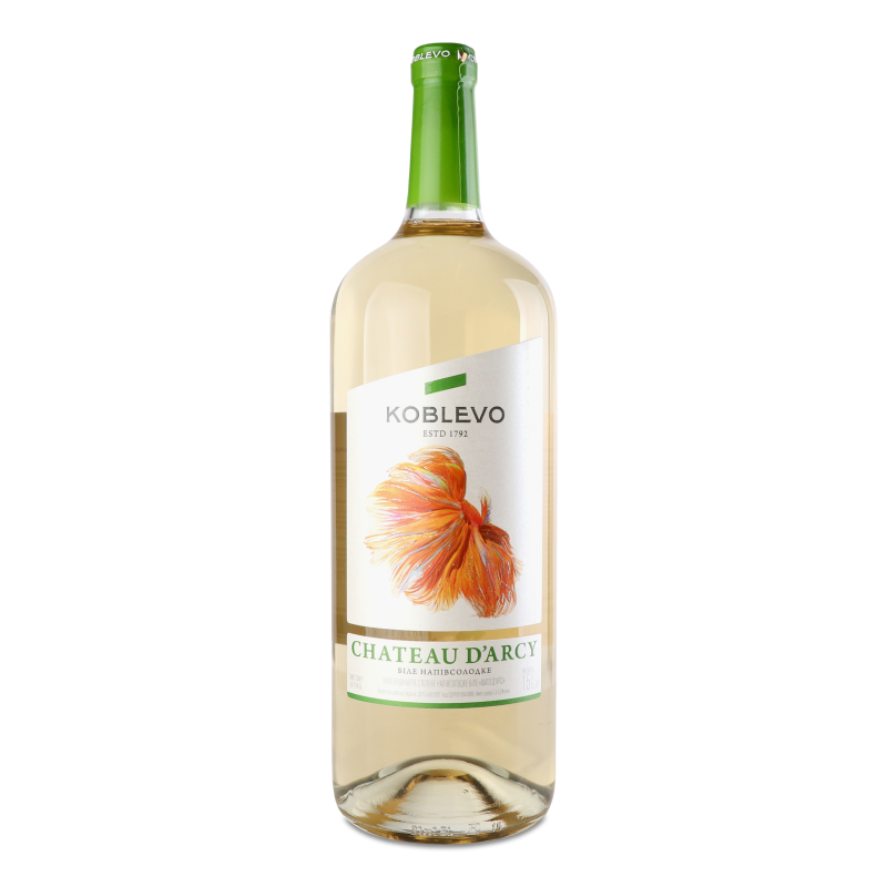 Вино Chateau D`Arcy біле н/солодке 9-12% 1,5л Koblevo