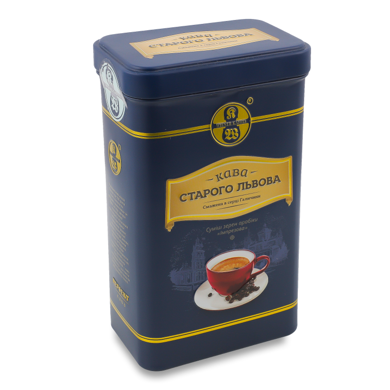 Кава Старого Львова Імпрезова мелена смажена 250г ж/б Віденська кава