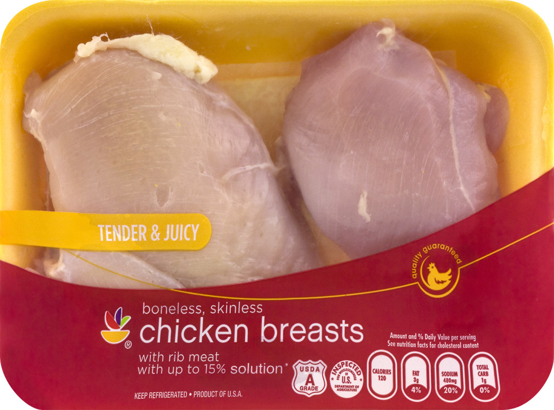 Ahold boneless, skinless chicken breasts (201832000002)