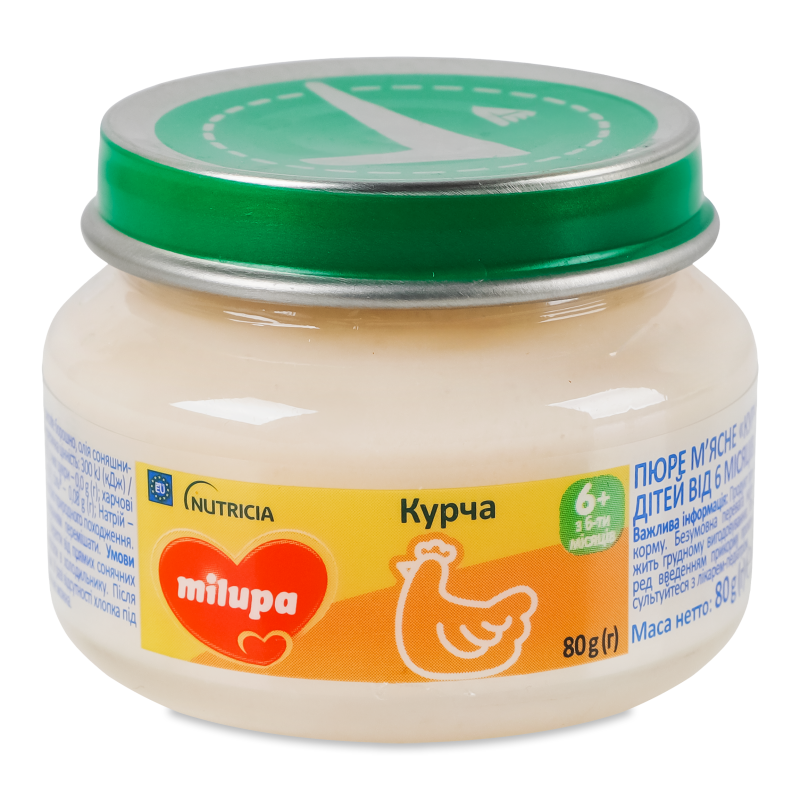 Пюре дитяче Курча від 6місяців 80г твіст/б Milupa