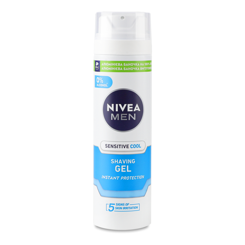 Гель д/гоління Охолодження д/чутливої шкіри 200мл Nivea Men