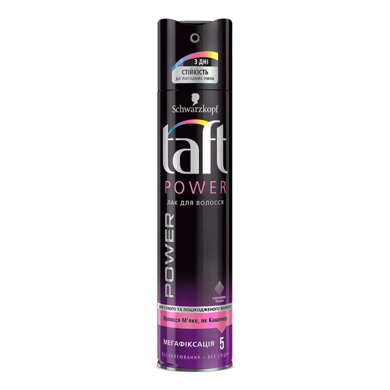Лак д/волосся Пауер Ніжність кашеміру 250мл Тафт
