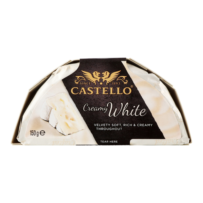 Сир 65% м'який з білою пліснявою Creamy White Castello к/у