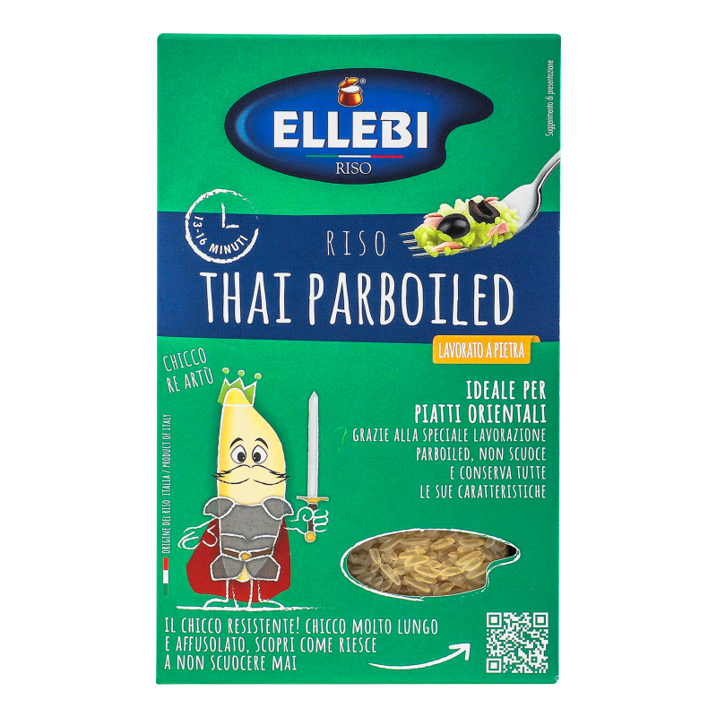 Рис тайский пропаренный Ellebi к/у 500г Ellebi(18008105203509): купить ...