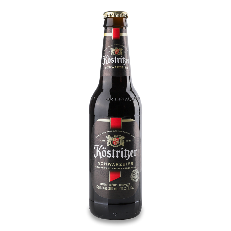 Пиво Schwarzbier темне 4,8% 0,33л скло Kostritzer