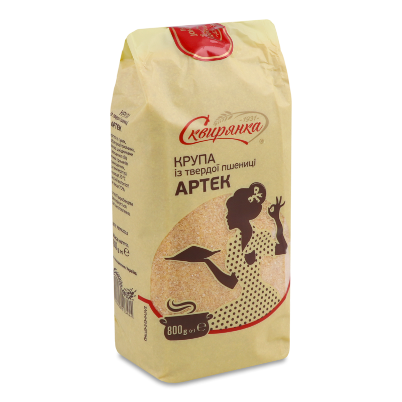 Крупа з твердої пшениці Артек 800г Сквирянка