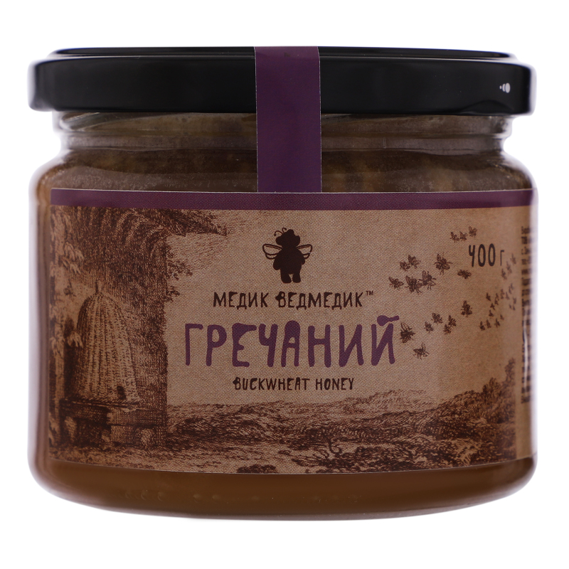 Мед гречневый Медик Ведмедик с/б 400г Медик Ведмедик(14820195680404 ...