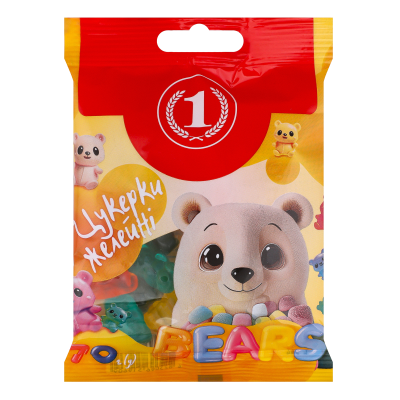 Цукерки желейні Bears ТМ "1" м/у